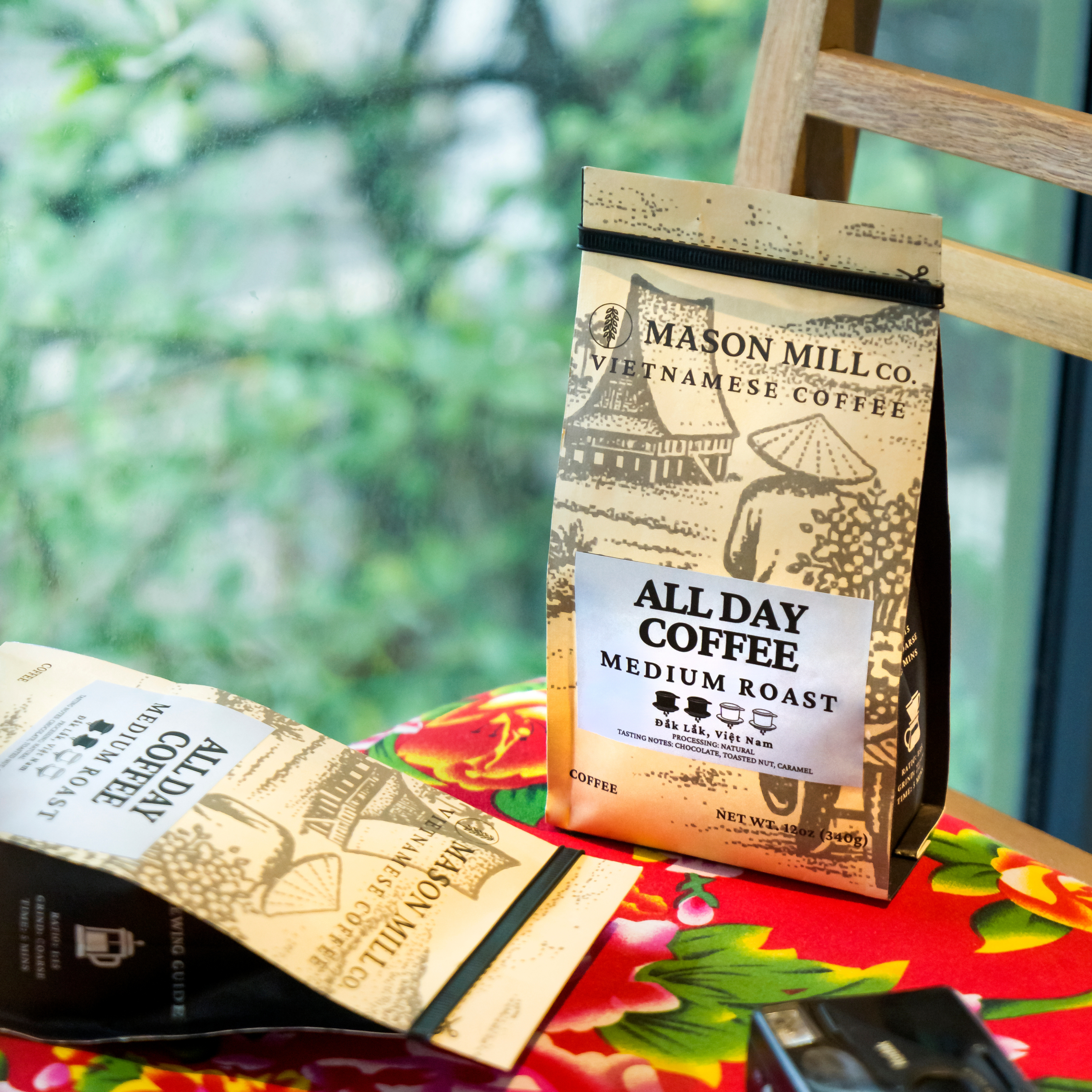 All Day Coffee – 12oz, Medium Roast, 60% Arabica, 40% Robusta, Đắk Lắk, Việt Nam